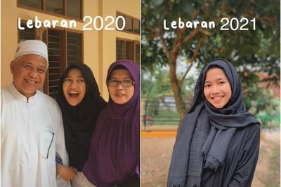 Sedih, Gadis Cantik Ini Rayakan Idul Fitri 2021 Sendirian, Orang Tuanya Meninggal Berurut