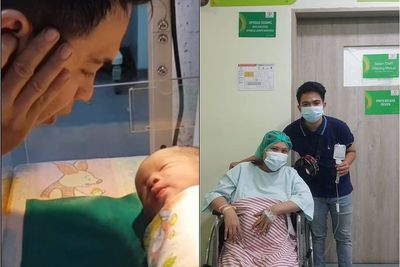 Selamat, Istri Almarhum Sapri Melahirkan Anak Kedua, Disambut Haru saat Diazani Adik