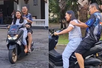 Bambang Trihatmodjo Asyik Motoran Sama Anak, Netizen Salfok ke Sendalnya: Merakyat Sekali