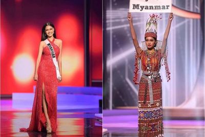Meski Koper Kostumnya Hilang, Miss Myanmar ini Juarai Kontes Kostum Miss Universe