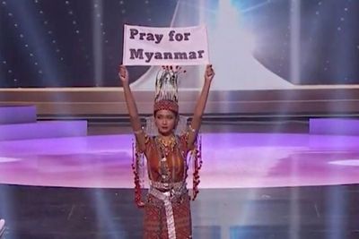 Kontestan Miss Universe Myanmar Minta Semua Orang Berdoa untuk Myanmar