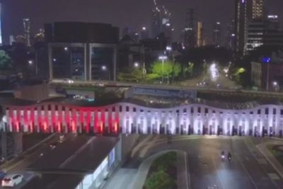 Bentuk Solidaritas, Anies Pasang Lampu Bernuansa Bendera Palestina di 10 Titik Jakarta