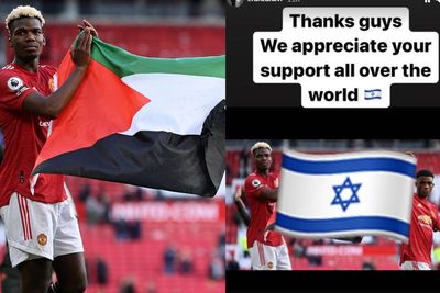 Pesepak Bola Eran Zahavi Edit Foto Pogba Pegang Bendera Palestina, Diganti Bendera Israel