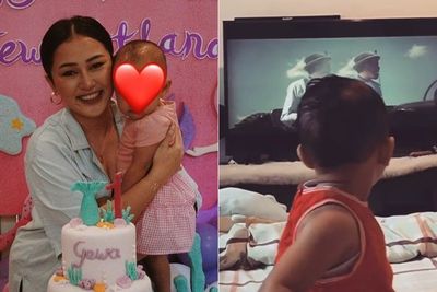 Mutia Ayu Unggah Aksi Menggemaskan Anak Nonton Video Klip Glenn Fredly, Suka Senyum-senyum