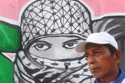 FOTO: Mural Dukungan Untuk Palestina