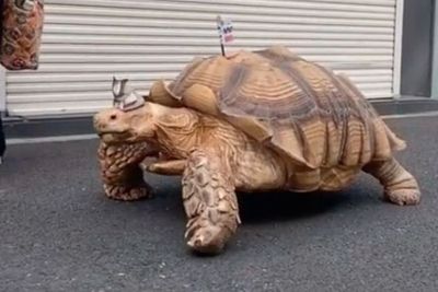 Mengenal Bon-chan, Kura-kura Raksasa Berusia 25 Tahun yang Lagi Viral di TikTok