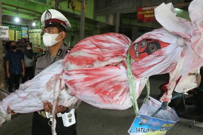 FOTO: Sosialisasi Prokes di Pasar Tradisional