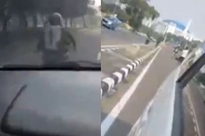Viral! Begal Payudara Dikejar dan Diserempet hingga Terjatuh dari Motor di Jakpus