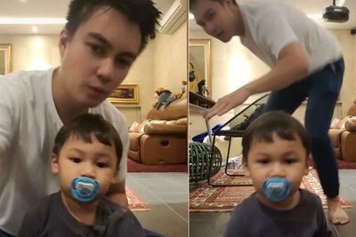 Aksi Kiano Goyangkan Kepala saat Main TikTok Bareng Baim Wong Bikin Netizen Gemas