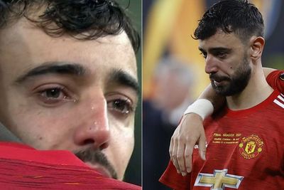Gagal Angkat Trofi Liga Europa dengan MU, Bruno Fernandes Tak Kuasa Tahan Tangis