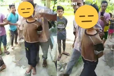 Duh! Gegara Curi Uang di Masjid, Leher Bocah ini Diikat Tali Lalu Ditarik Bak Ternak