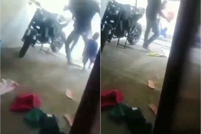 Kejam, Pria Tendang Anaknya yang Balita Hingga Tersungkur Usai Cekcok dengan Istri Siri
