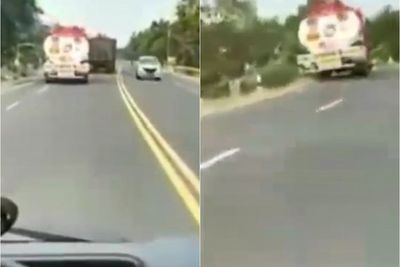 Detik-detik Truk Tangki Pertamina Terguling ke Parit di Madiun, Kernet Ungkap Penyebabnya