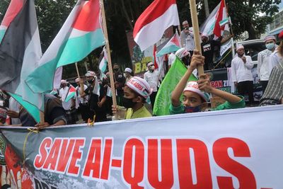 FOTO: Aksi Solidaritas Untuk Palestina di Kediri