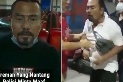 Tampang EK, Preman yang Memaki-maki Polisi Sebut Alat Kelamin, Minta Maaf Sambil Terpejam