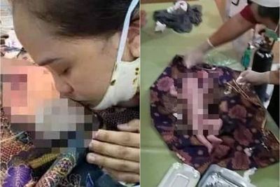 Tragis, Sebelum Tewas Ibu Muda Ini Melahirkan di Tempat Kejadian Usai Disenggol Minibus