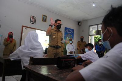 FOTO: Uji Coba Pembelajaran Tatap Muka di Kota Bogor