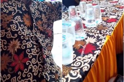 Viral! Hadiri Undangan, Pria Ini Kenakan Baju Batik yang Mirip Seperti Taplak Meja Acara