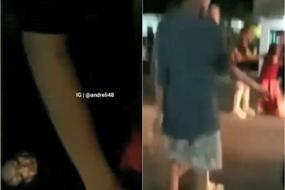 Mabuk Berat, Wanita Cantik Bergaun Merah Ini Teriak Histeris Diturunkan di Jalanan Cirebon