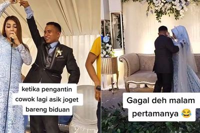 Joget Bareng Biduan di Pernikahan, Pengantin Pria Dijewer Istri & Diseret ke Pelaminan
