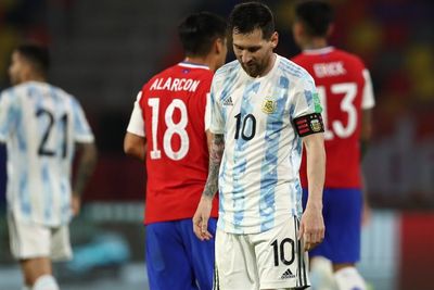 FOTO: Kualifikasi Piala Dunia, Argentina Ditahan Imbang 1-1 Oleh Chile