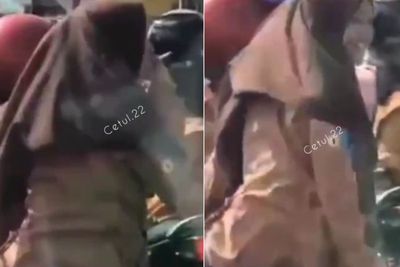 Viral Siswi SMA Berhijab Merokok di Atas Motor Tak Pakai Helm, Ditegur Malah Bergaya