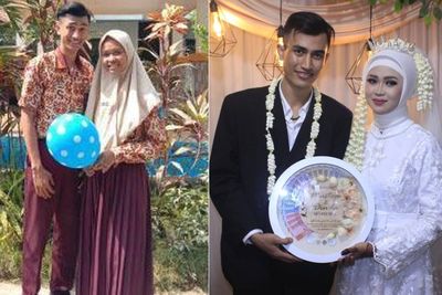 Viral Kisah Cinta Pasangan Dulunya Partner Praktik Akad Nikah, Sekarang Nikah Beneran