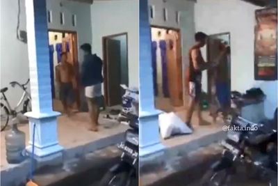 Astaga! Pria Ini Ngamuk Ditagih Utang, Ancam Pakai Parang dan Lempar Penagih Pakai Sepeda