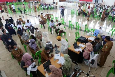 FOTO: Vaksinasi COVID-19 Massal di Aceh