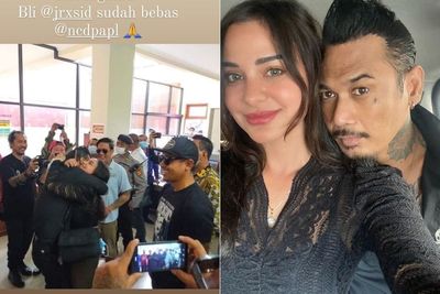 Jerinx SID Akhirnya Bebas dari Penjara, Dipeluk Erat Istrinya