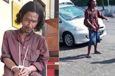 Tampang Pria Bergolok yang Terobos Mapolresta Yogyakarta, Teriak Polisi Bangs*t!