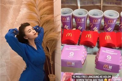 Ngaku Bukan Army, Tania Putri Borong BTS Meal, Bagi-bagi Kemasannya ke Para Army