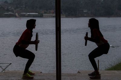 FOTO: Latihan Atlet Dayung Jelang Olimpiade Tokyo
