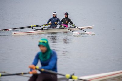 FOTO: Latihan Dayung Rowing Jelang Olimpiade Tokyo