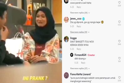 Nembak dan Ngasi Bunga ke Cewek Ternyata Cuma Prank, Warganet Emosi: Cowok Parah Asli!