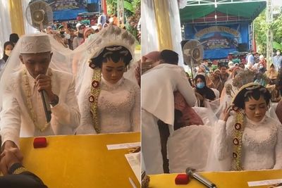Pengantin Pria Menangis Usai Ijab Kabul, Kangen Ayah yang Telah Tiada