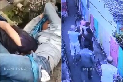 Apes! Nekat Curi Motor Polisi, Dua Curanmor Ini Babak Belur Dikeroyok Warga di Jaksel