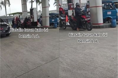 Viral, Pemotor Ini Kena Hujat Pria karena Tak Turun saat Isi Bensin, Banjir Kritik Netizen