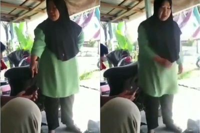 Emak-emak Ini Ngamuk Histeris Minta Kurir Kembalikan Uangnya: Haram Kalian Pakai Uangku!