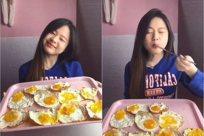 Viral, Wanita Ini Bagikan Video Mukbang Makan 10 Telur Mata Sapi, Netizen: Auto Bisulan!