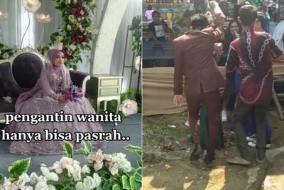 Viral Pria Pilih Goyang dengan Biduan Tinggalkan Istri di Pelaminan, Wajahnya Cemberut