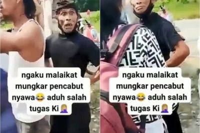 Kakek Ini Ancam Emak-emak Ngaku Sebagai Malaikat Munkar Pencabut Nyawa, Netizen: Wong Edan