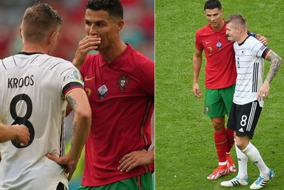 Terlihat Ngobrol dengan Ronaldo di Laga Portugal vs Jerman, Kroos: Senang Melihatnya Lagi