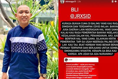 Komika Medan Oki Rengga Kritik Unggahan Jerinx: Omonganmu Nyakitin Penderita Covid