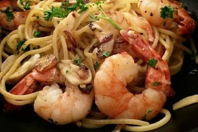 Resep Mudah Membuat Spaghetti Aglio Olio Udang