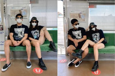 Viral, Penumpang KRL Duduk Ngangkang dan Naikkan Kaki ke Kursi, Banjir Kritik Netizen