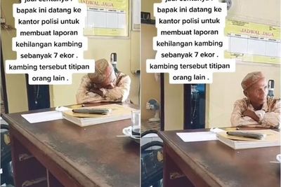 Sedih! Bapak Ini Kehilangan 7 Ekor Kambing Titipan Orang, Menahan Tangis saat Lapor Polisi