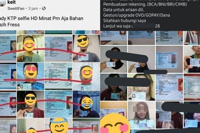 Bahaya! Data KTP dan Foto Selfie Dijual di Medsos, Bisa Disalahgunakan untuk Pinjol