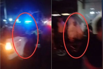 Viral Penampakan Diduga Mirip Pocong Sesaat Setelah Terjadi Kecelakaan, Bikin Merinding