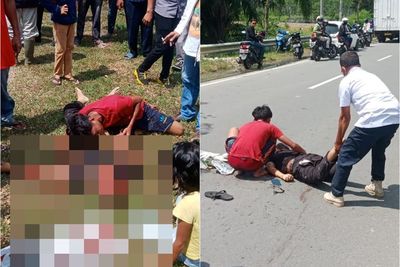 Mengenaskan, Pria Tewas Berlumuran Darah di Jalan Kualanamu, Diduga Dicampakkan Dari Mobil